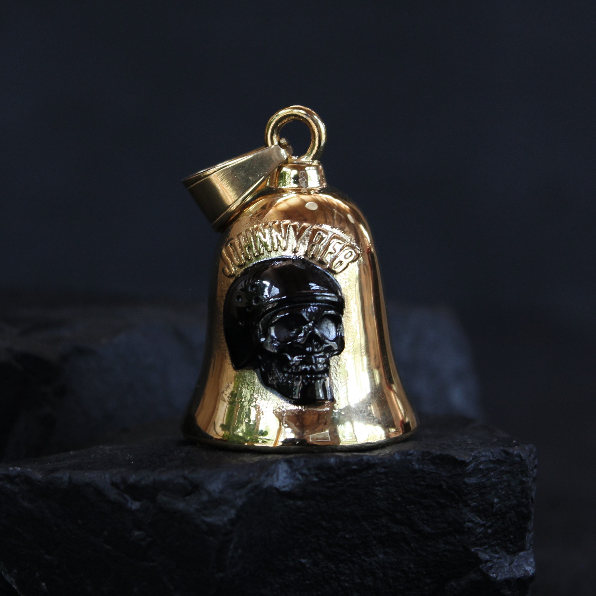 Skull Rider Ride Bell - Gold