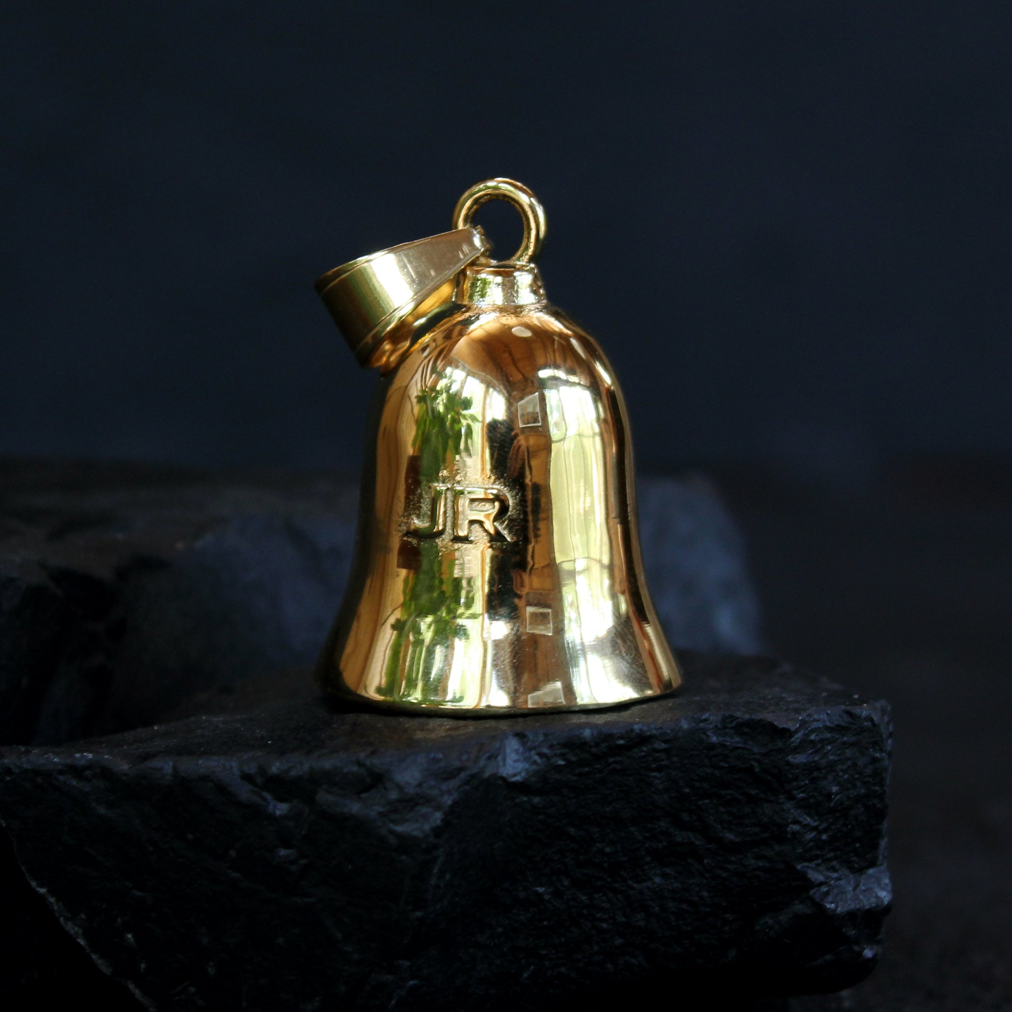 Skull Rider Ride Bell - Gold