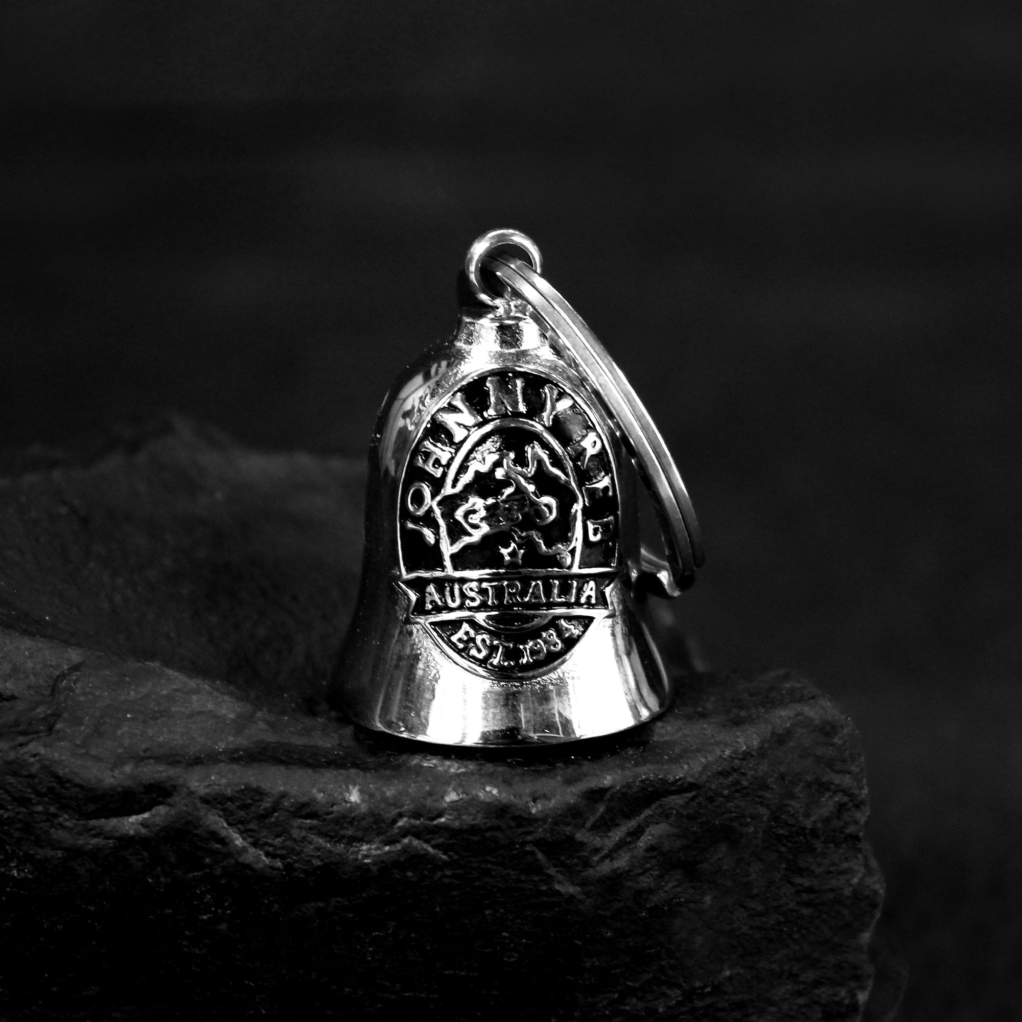 Johnny Reb Logo Ride Bell - Silver