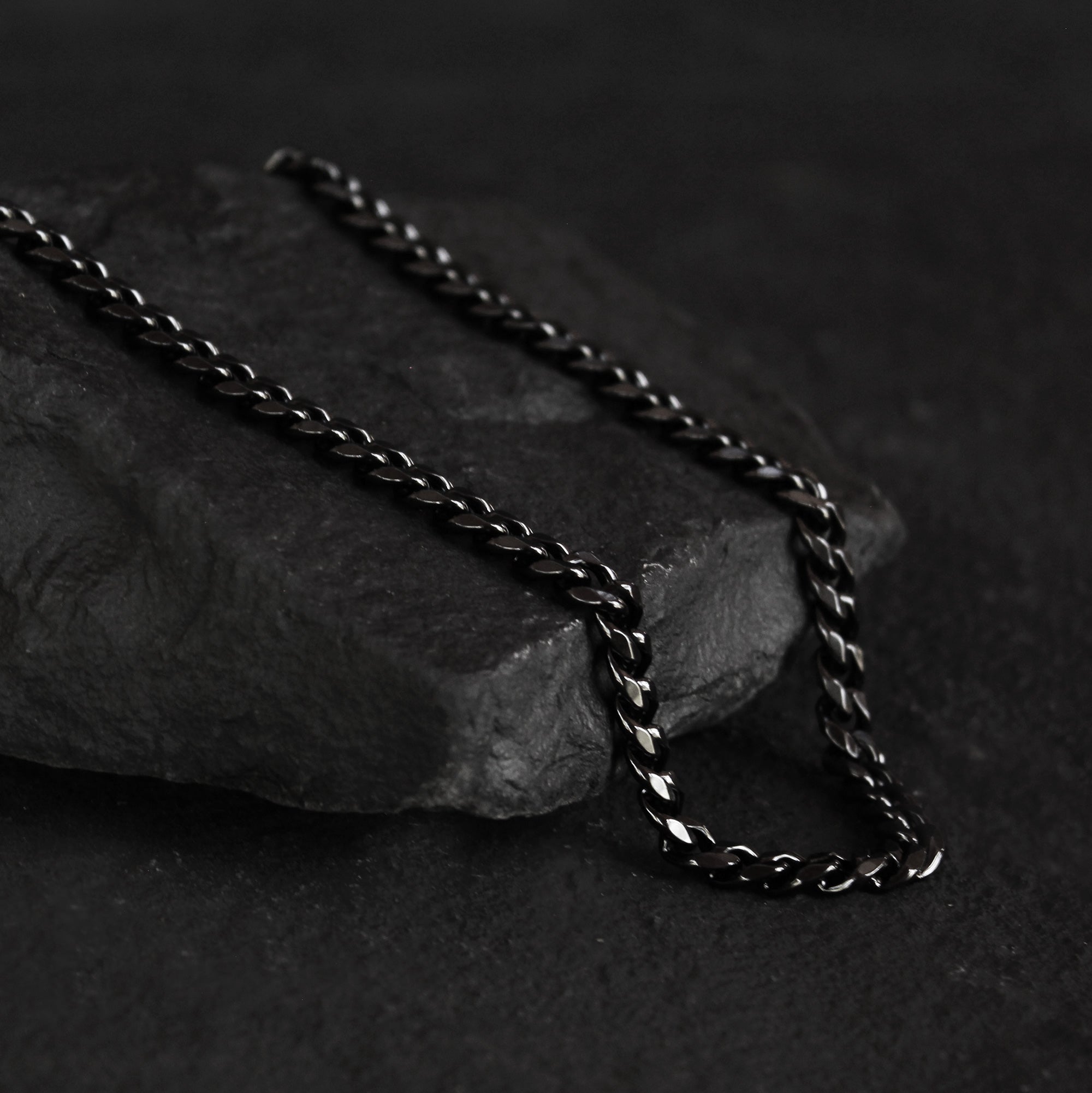 Chain Necklace - Black 50cm