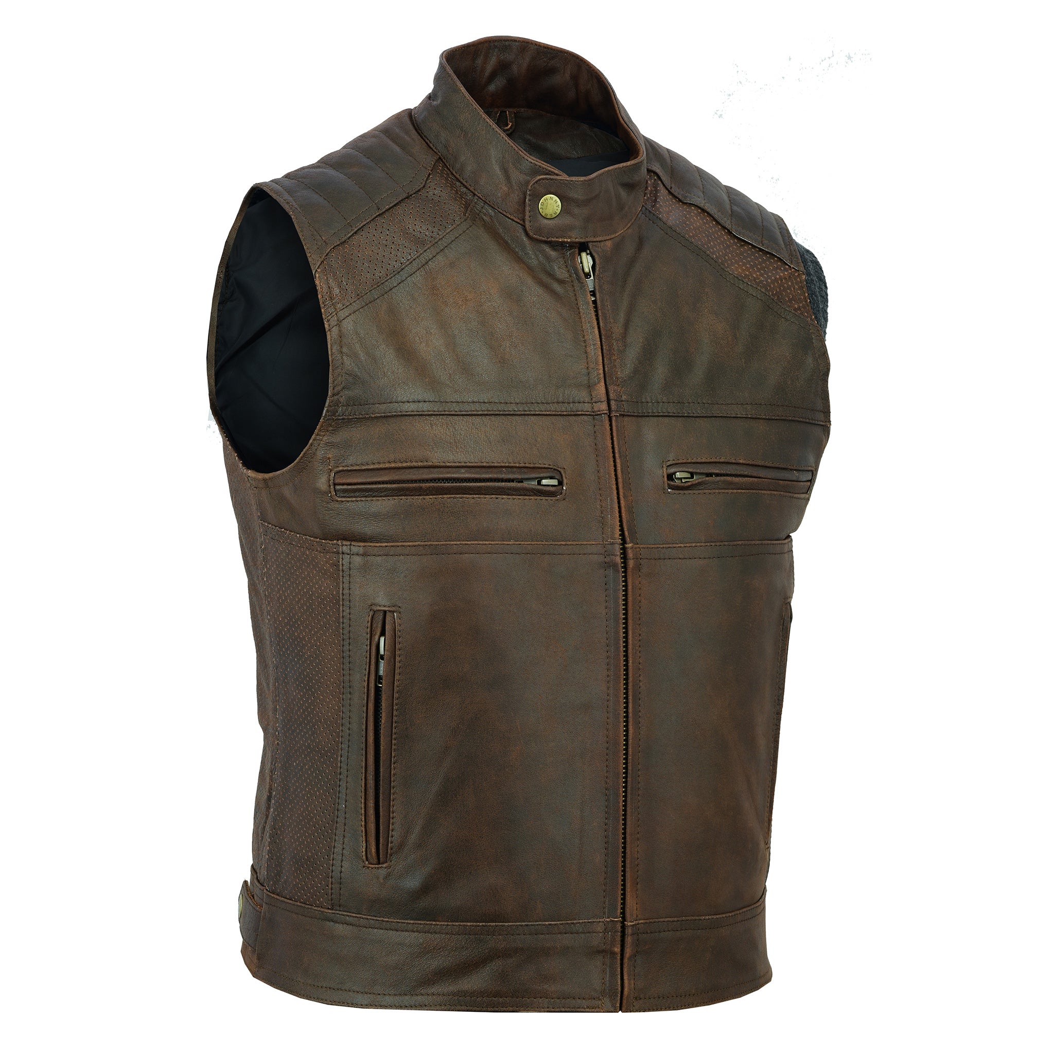 Men's Botany Vintage Leather Vest