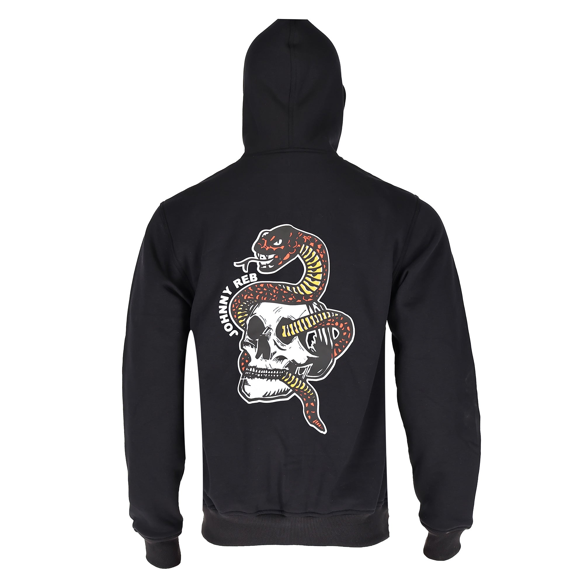 Johnny Reb Snake & Skull Full-Zip Hoodie - Red