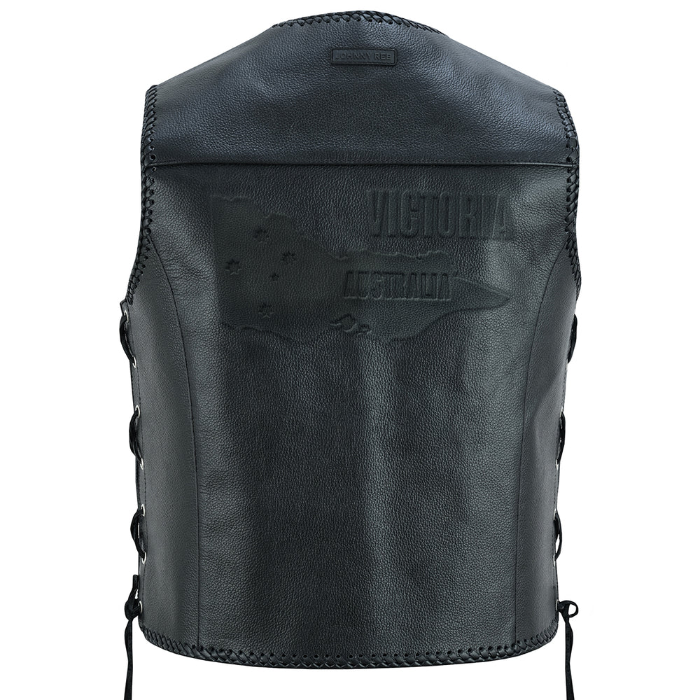 Johnny Reb Men's VIC State Leather Vest
