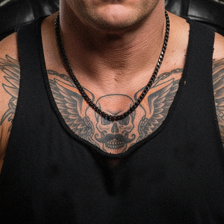 Chain Necklace - Black 50cm