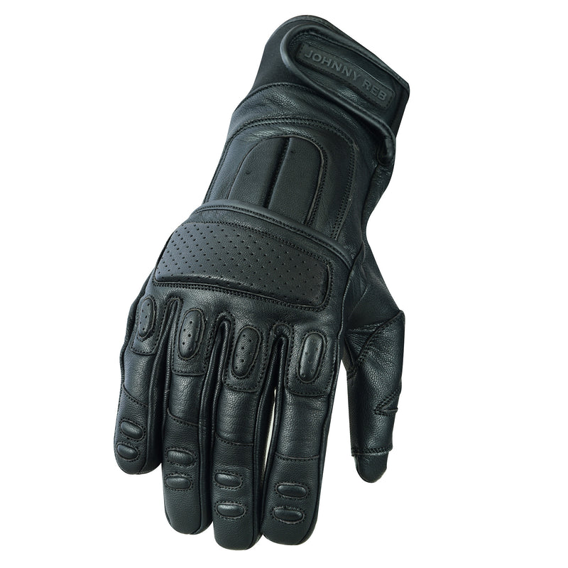 Olga Perforated Padded Leather Gloves