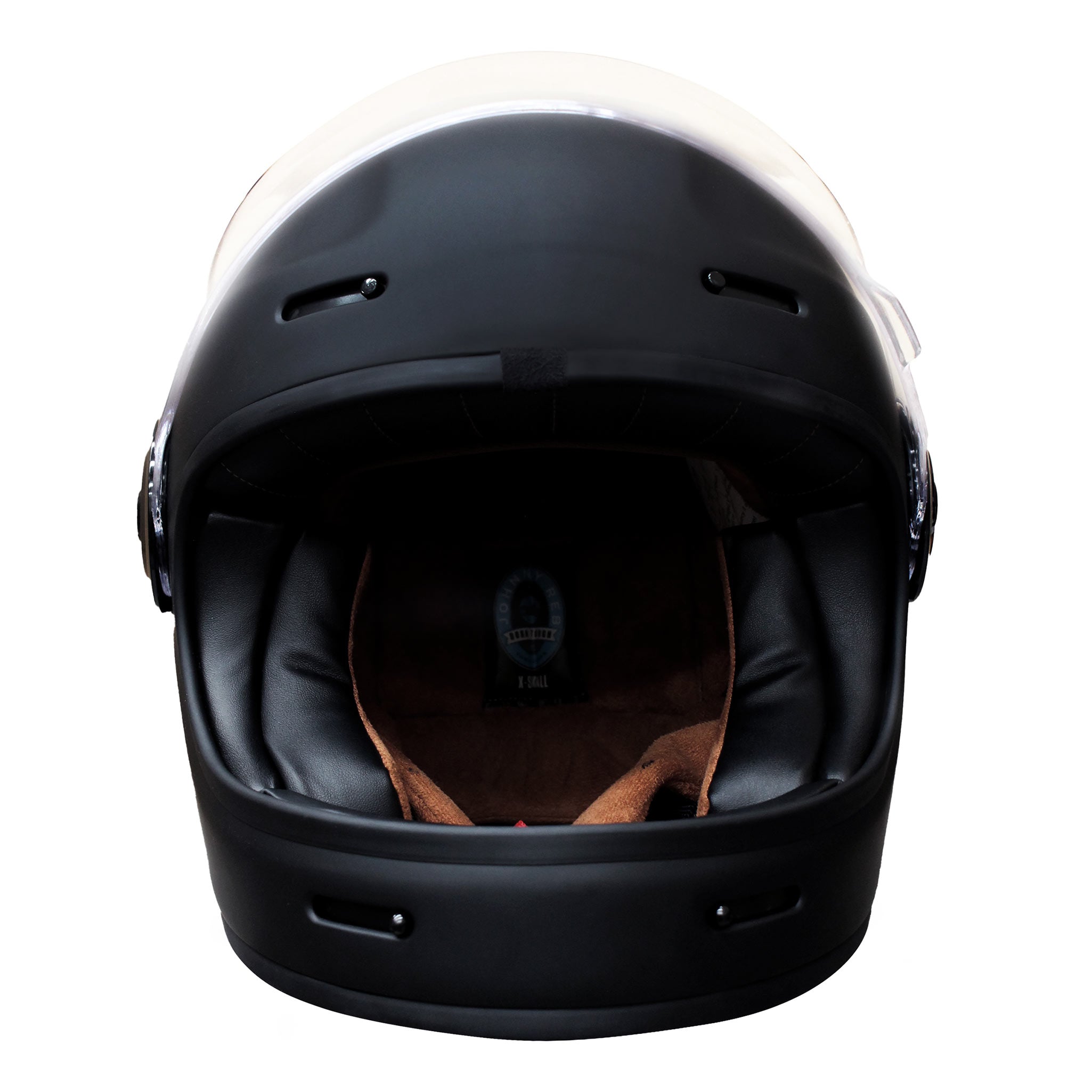 Lyell Full Face Helmet - Matte Black/Brown Lining