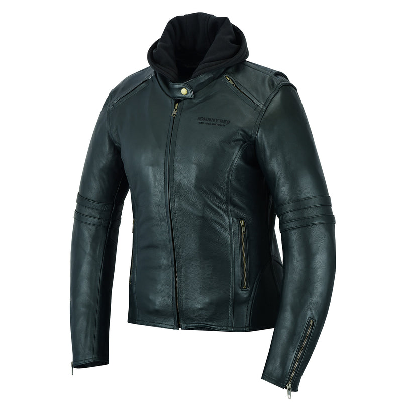 Women's Hawkesbury Leather Jacket | Removable Hood