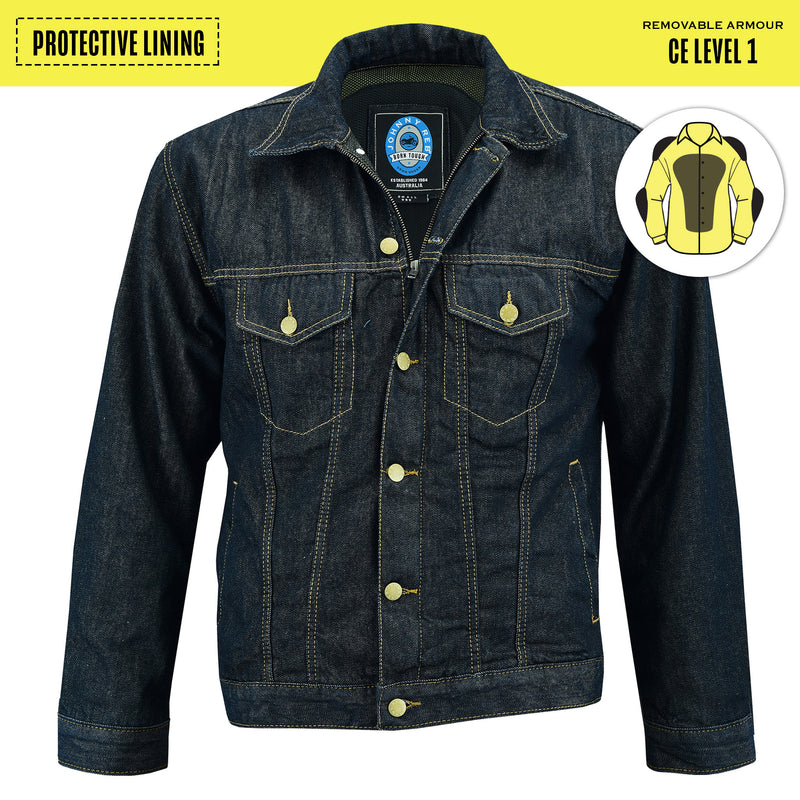 Johnny Reb Men s Glenbrook Denim Protective Jacket Ink