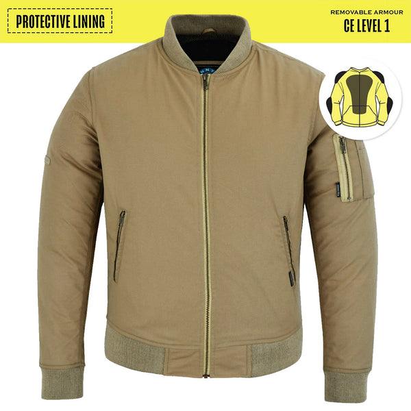 Men's Protective Bomber Jacket - Twill