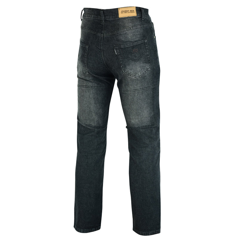 Men's Biker Distressed Protective Jeans